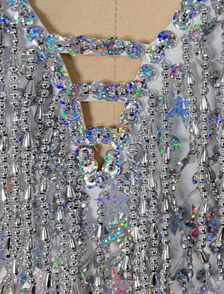 Silver Star Wildest Dreams Swifty Sparkling Bodysuit