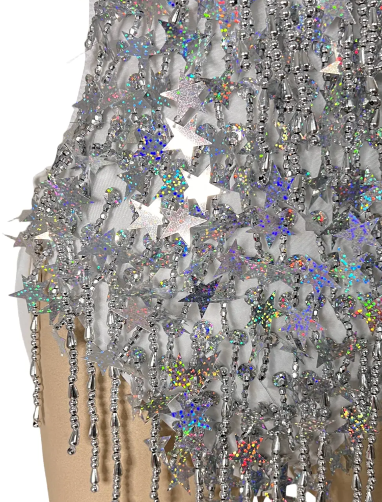 Silver Star Wildest Dreams Swifty Sparkling Bodysuit