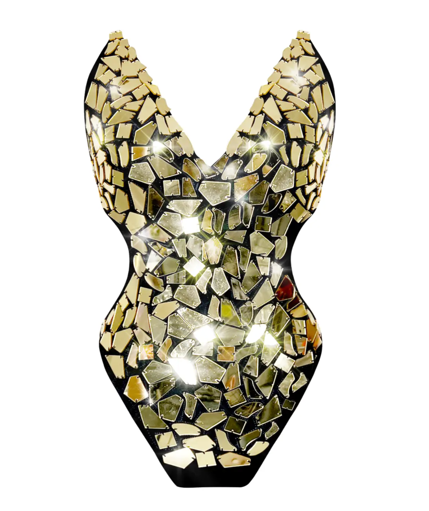 Golden Mirror Glam Bodysuit | No Rules Fashion - No Rules Fashion Golden Mirror Glam Bodysuit | No Rules Fashion - No Rules Fashion