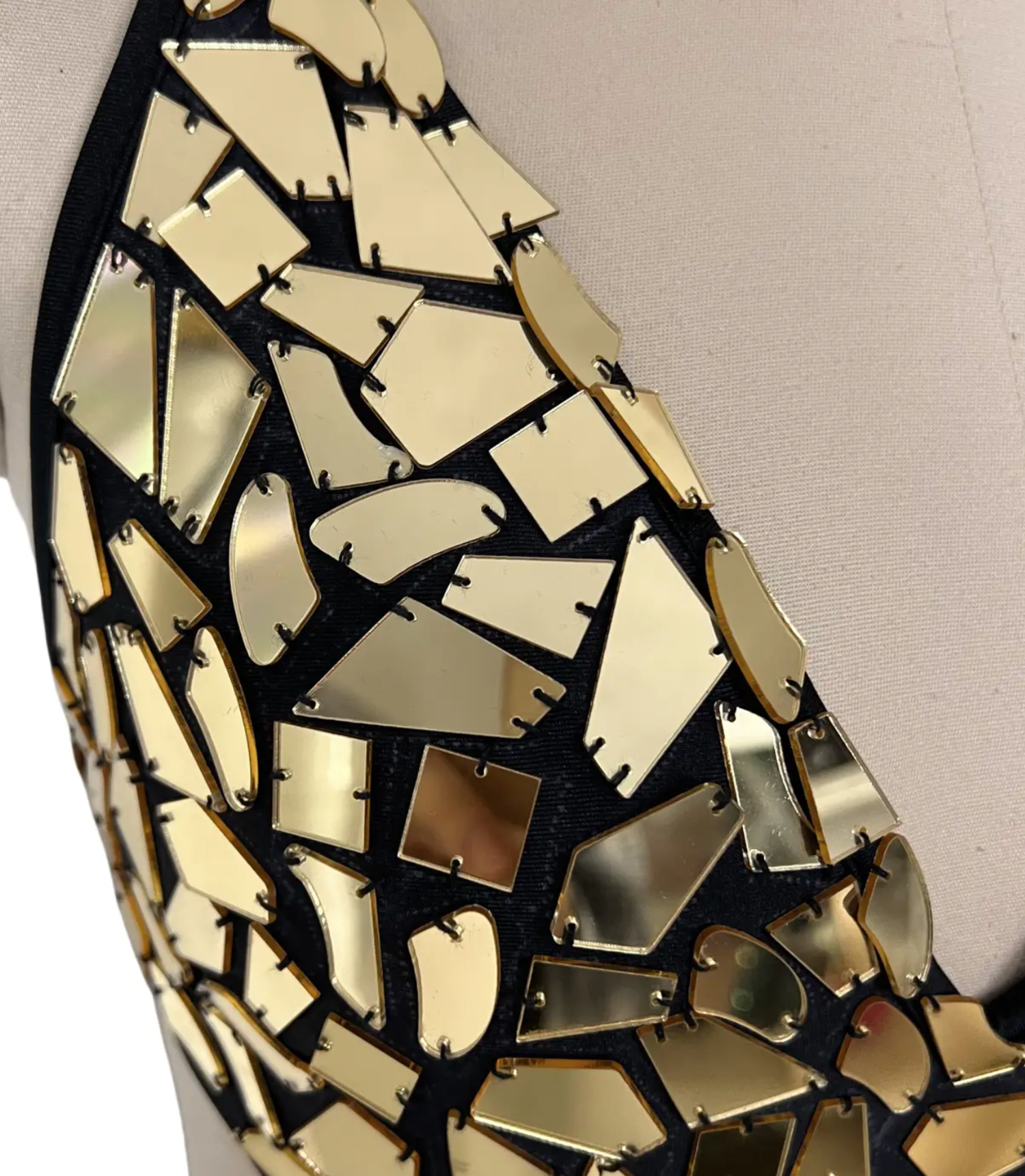 Golden Mirror Glam Bodysuit | No Rules Fashion - No Rules Fashion