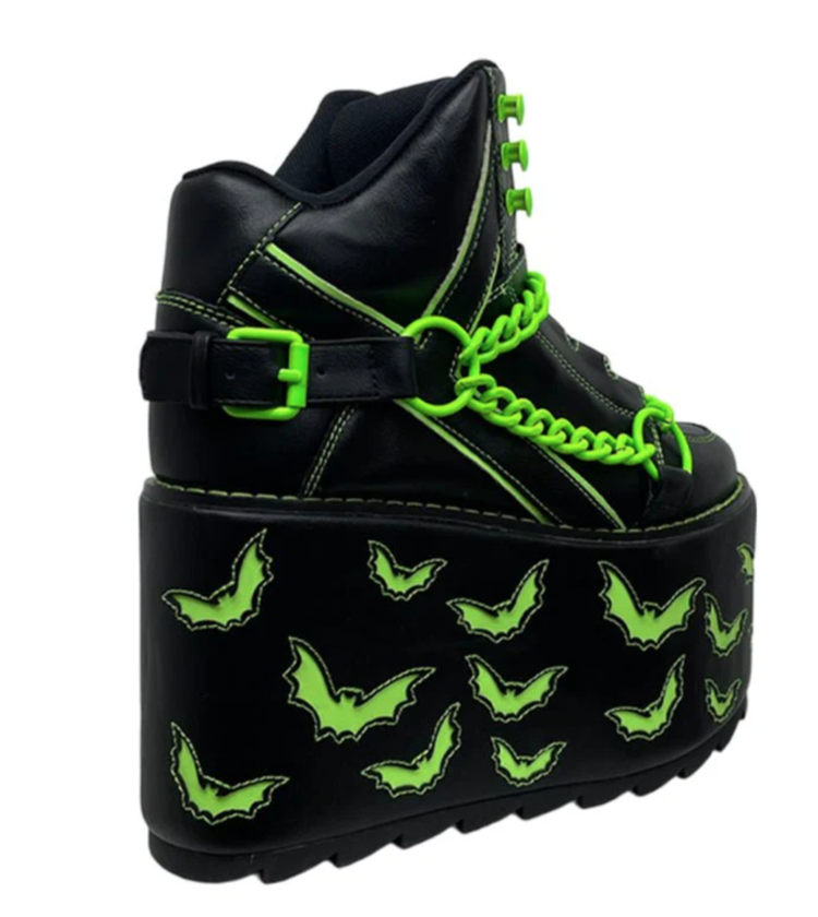 Qozmo Chain Bat - Black/Green Glow