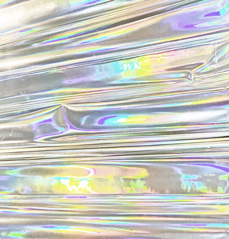 Black and Silver Vinyl Metallic Clack Fan