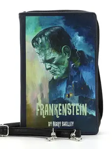Frankenstein Book Clutch Bag in Vinyl