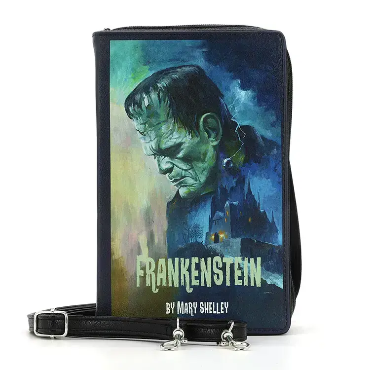 Frankenstein Book Clutch Bag in Vinyl