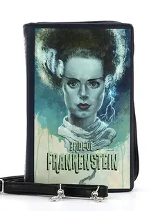 Bride of Frankenstein Book Clutch Bag in Vinyl