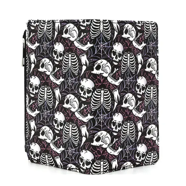 Skulls and Ribcages Wallet in Vinyl