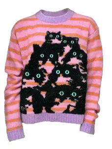 Striped Kitty Sweater