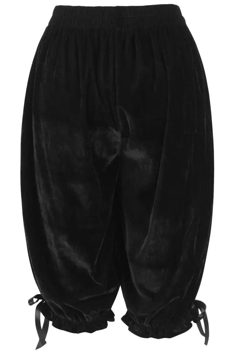 Black Velvet Long Bloomers-Regular