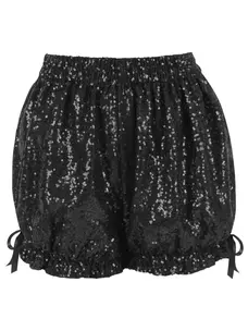 Black Sequin Bloomers-Regular