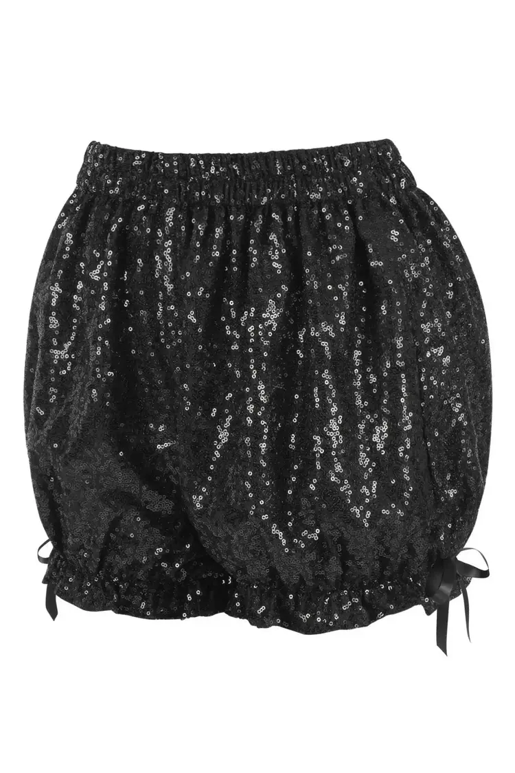 Black Sequin Bloomers-Regular