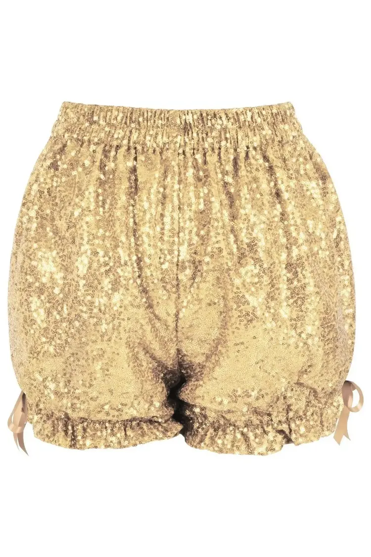 Gold Sequin Bloomers-Regular