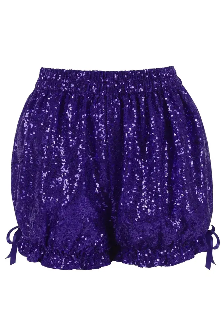 Purple Sequin Bloomers-Regular