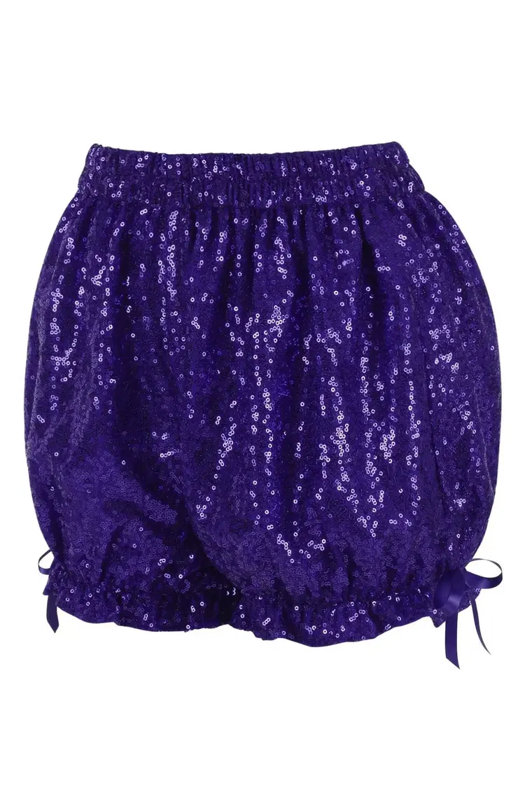 Purple Sequin Bloomers-Regular