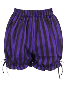 Purple/Black Striped Bloomers-Regular