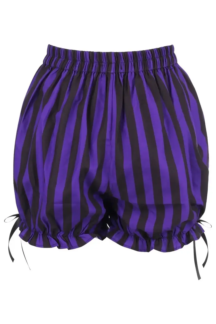 Purple/Black Striped Bloomers-Regular