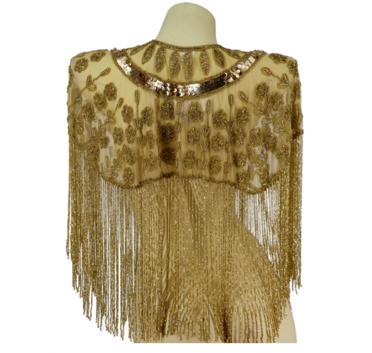 Beaded Shawl w/ Fringe