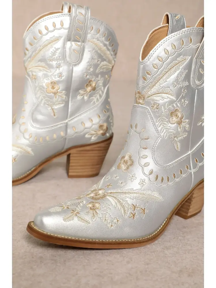 Miracle miles Corral Boots-Silver
