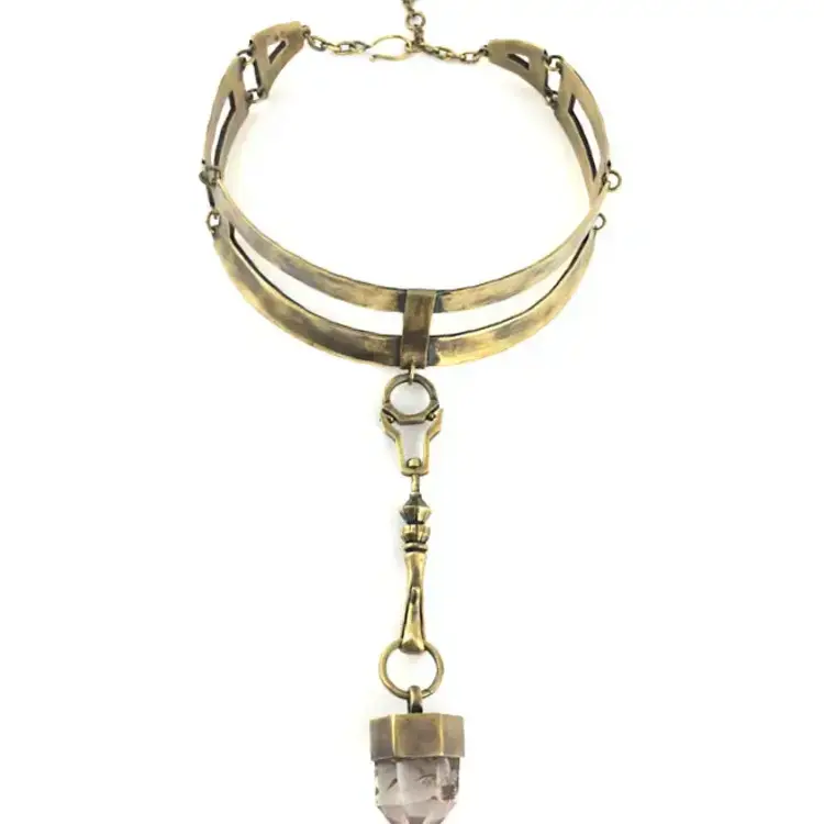 Crystal Cross Collar