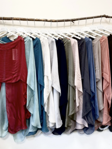 Italian Silk Topper Poncho White