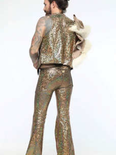 Men's Holographic Flares Disco Brawl