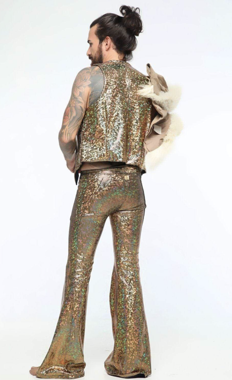 Men's Holographic Flares Disco Brawl