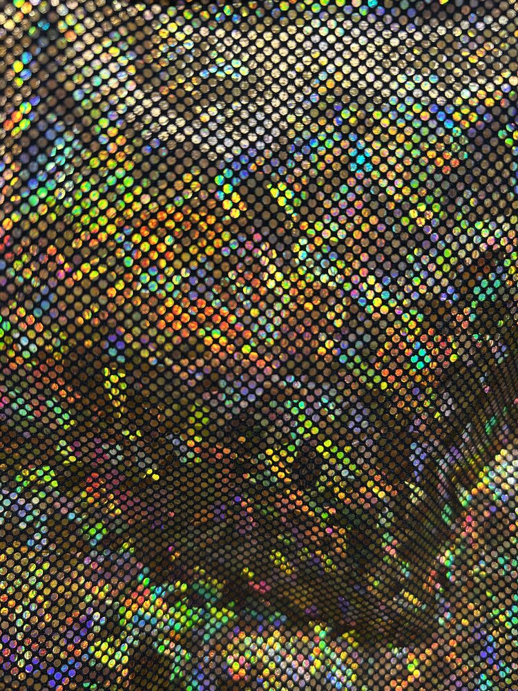 Holographic Hot Pants Gold Rush