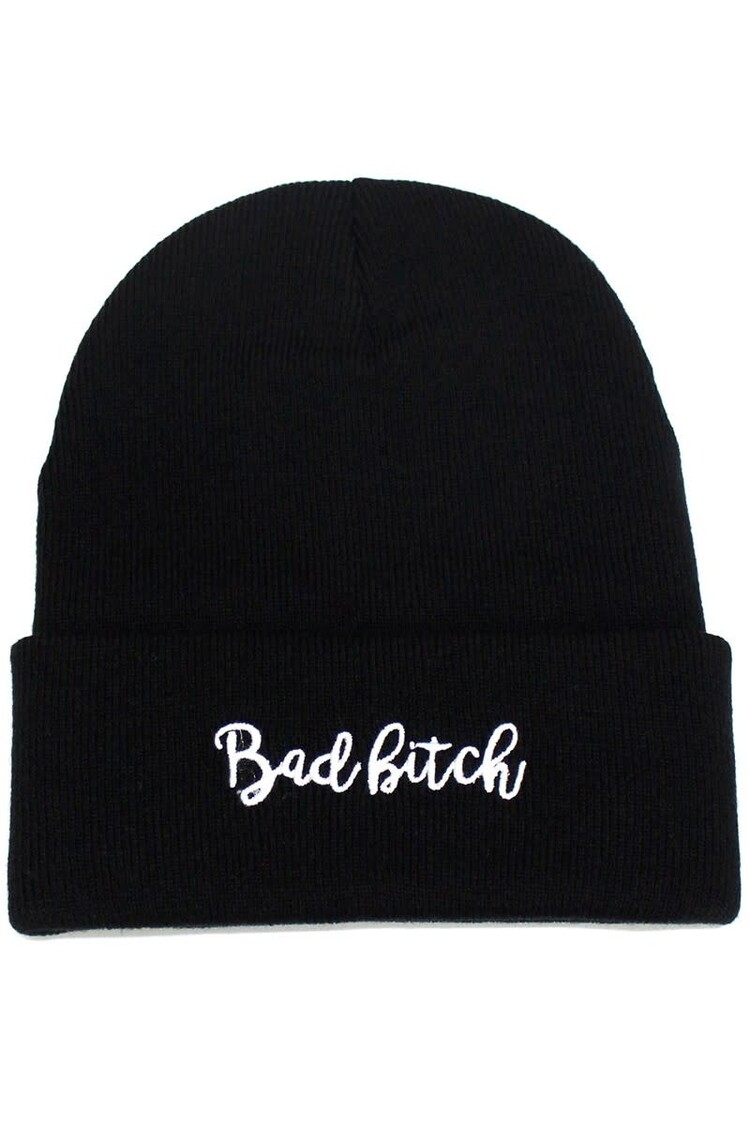 Bad Bitch Beanie Black