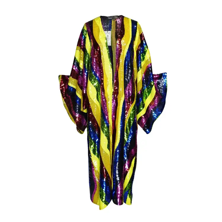 Rainbow Road Sequin Kimono