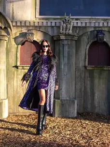 Penny Love Purple Haze Faux Fur Jacket