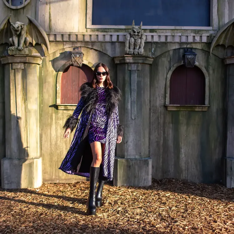 Penny Love Purple Haze Faux Fur Jacket