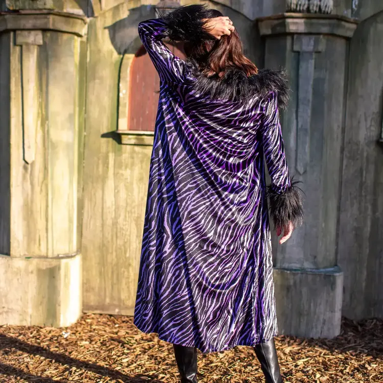 Penny Love Purple Haze Faux Fur Jacket