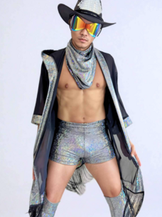 Cosmic Drifter Mesh Kimono Black/Disco Brawl