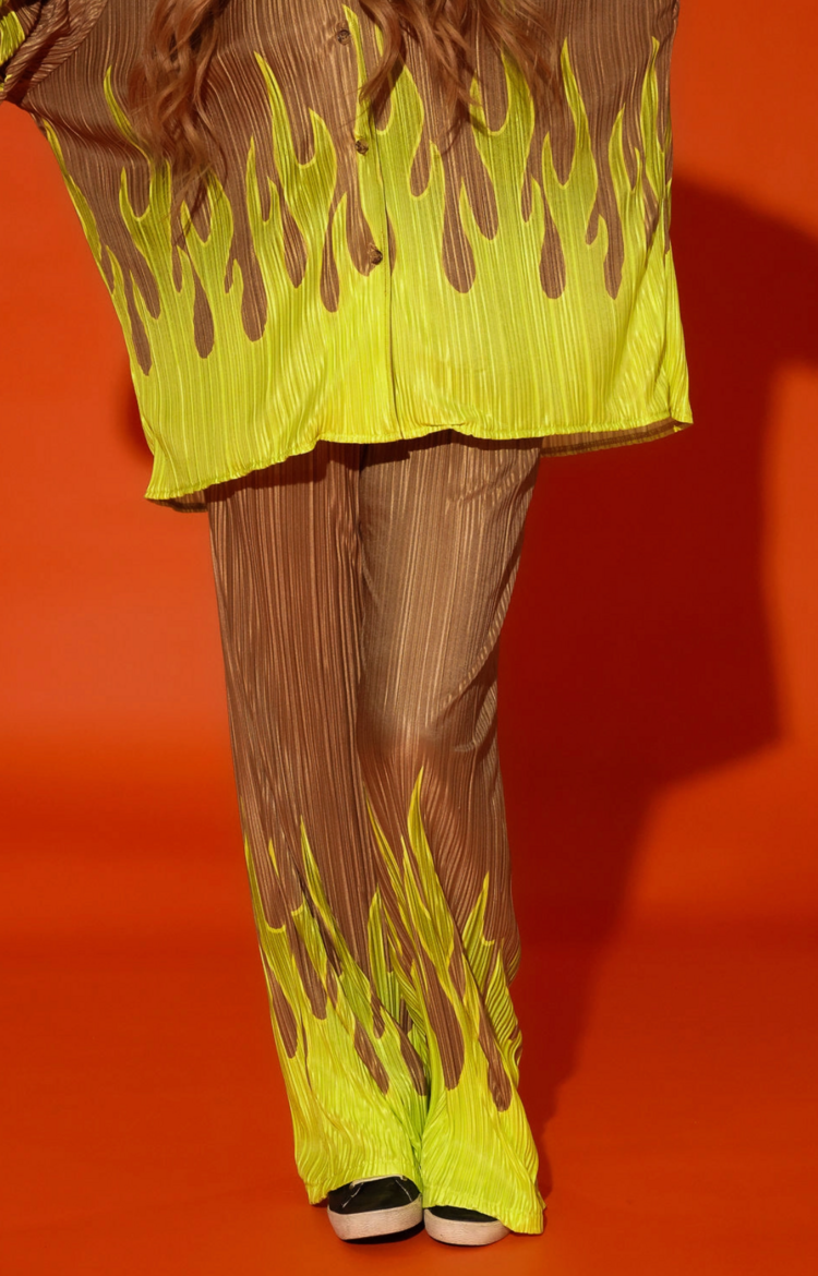 Burnt Toast Burn Baby Burn Plisse Set