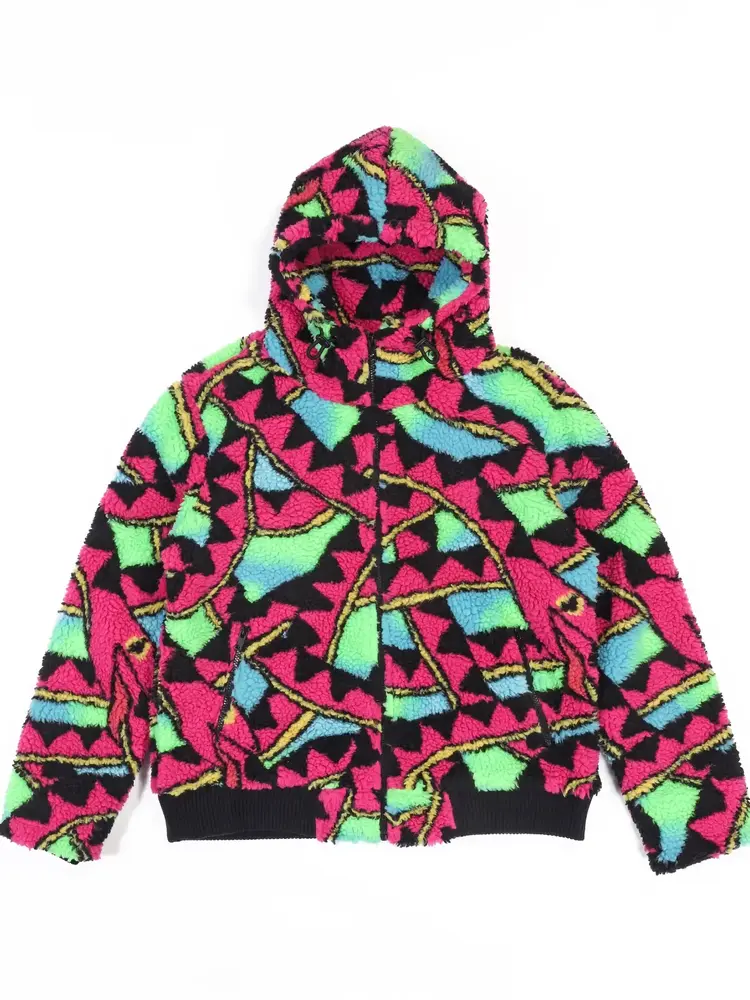 Running Man Sherpa Jacket Ouroboros Multicolor