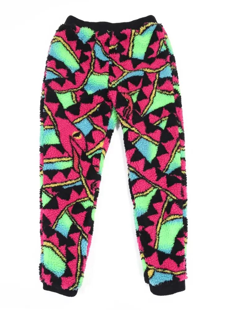 Running Man Sherpa Pants Multicolor