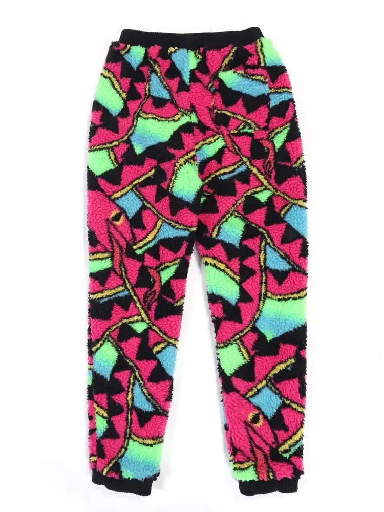 Running Man Sherpa Pants Multicolor