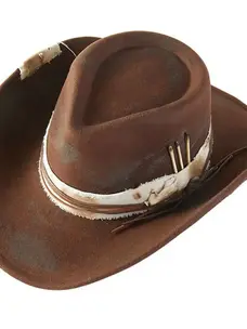 Vintage Versatile Shapeable Cowgirl Hat Brown
