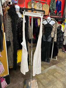 Holographic Chaps 34" Lunar Aurora w/ White Fringe