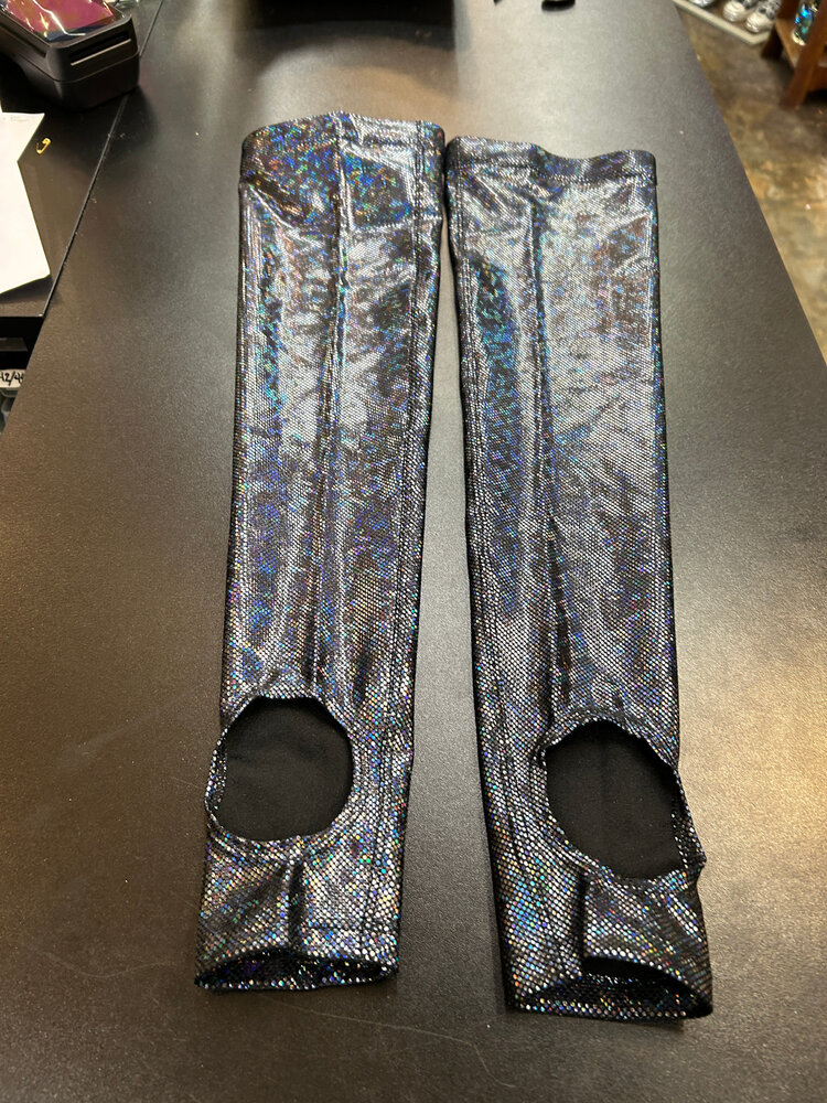 Holographic Long Socks Midnight Inferno