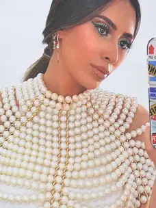 Faux Pearl Body Chain