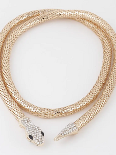 Jeweled Snake Coli Necklace