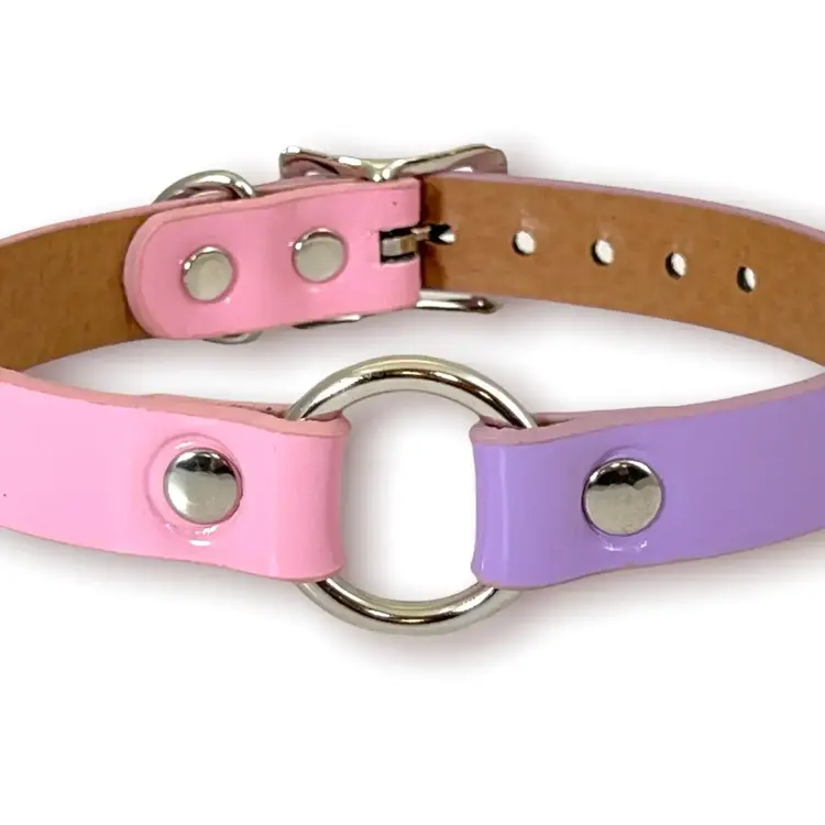 Multi Color Neon Choker Pink/Purple
