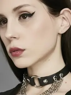 Hanging Chian Ring Choker