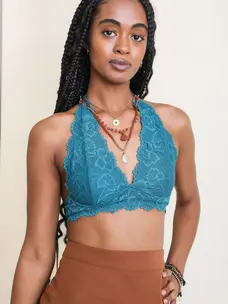 Galloon Lace Halter Bralette