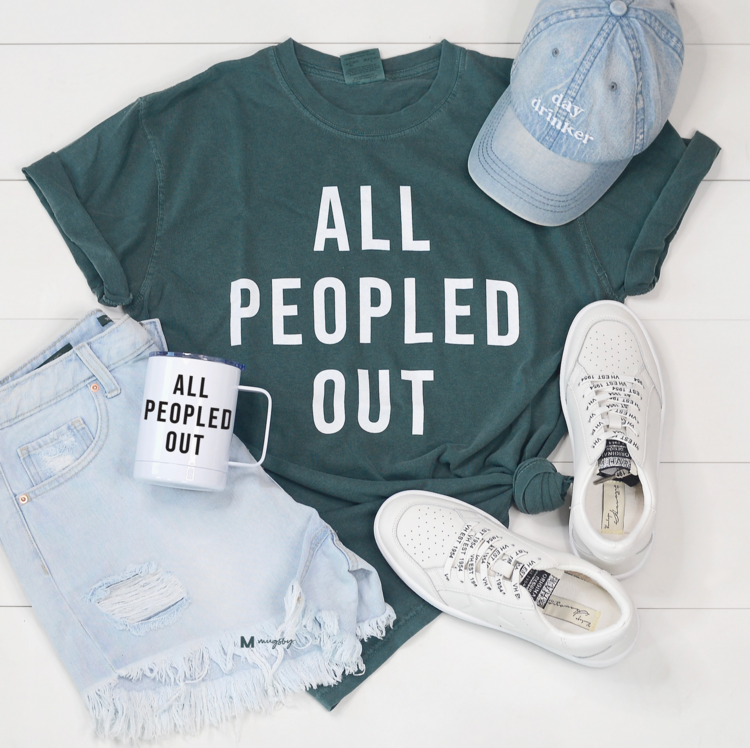 Mugsby All Peopled Out Tee Spruce