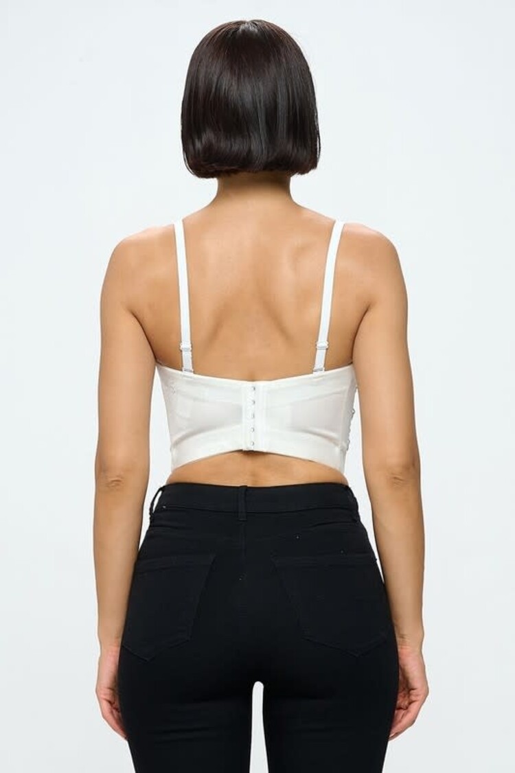 Rhinestone and Chain Bustier