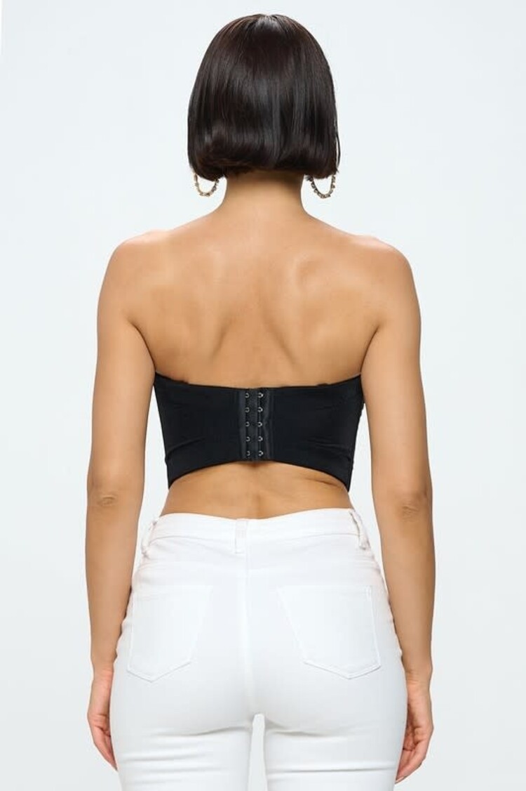 Rhinestone and Chain Bustier