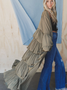 Layers of Love Duster Olive