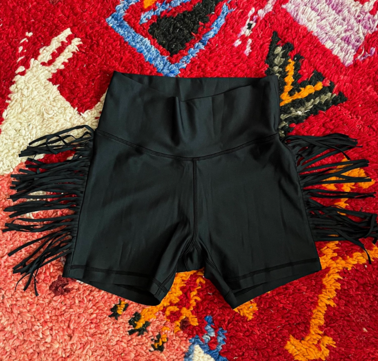 Fringe Shorts Black