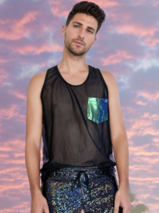 Electric Edge Black Tank with Disco Brawl